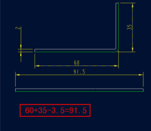 Sheet metal bend