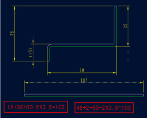 Sheet metal bend